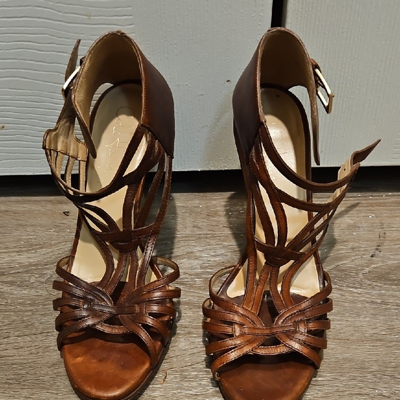 Cole Haan Shoes - Cole Haan Brown Strappy Heels